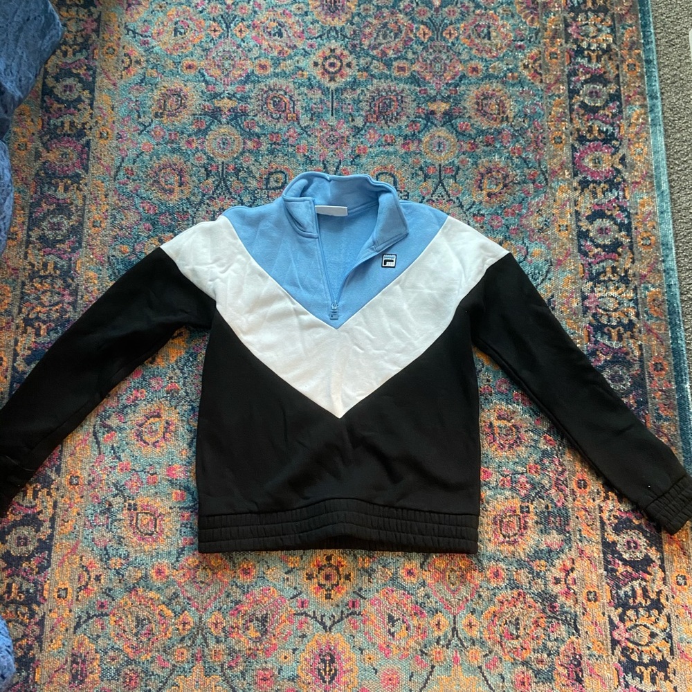 Fila blue, white, and black pullover